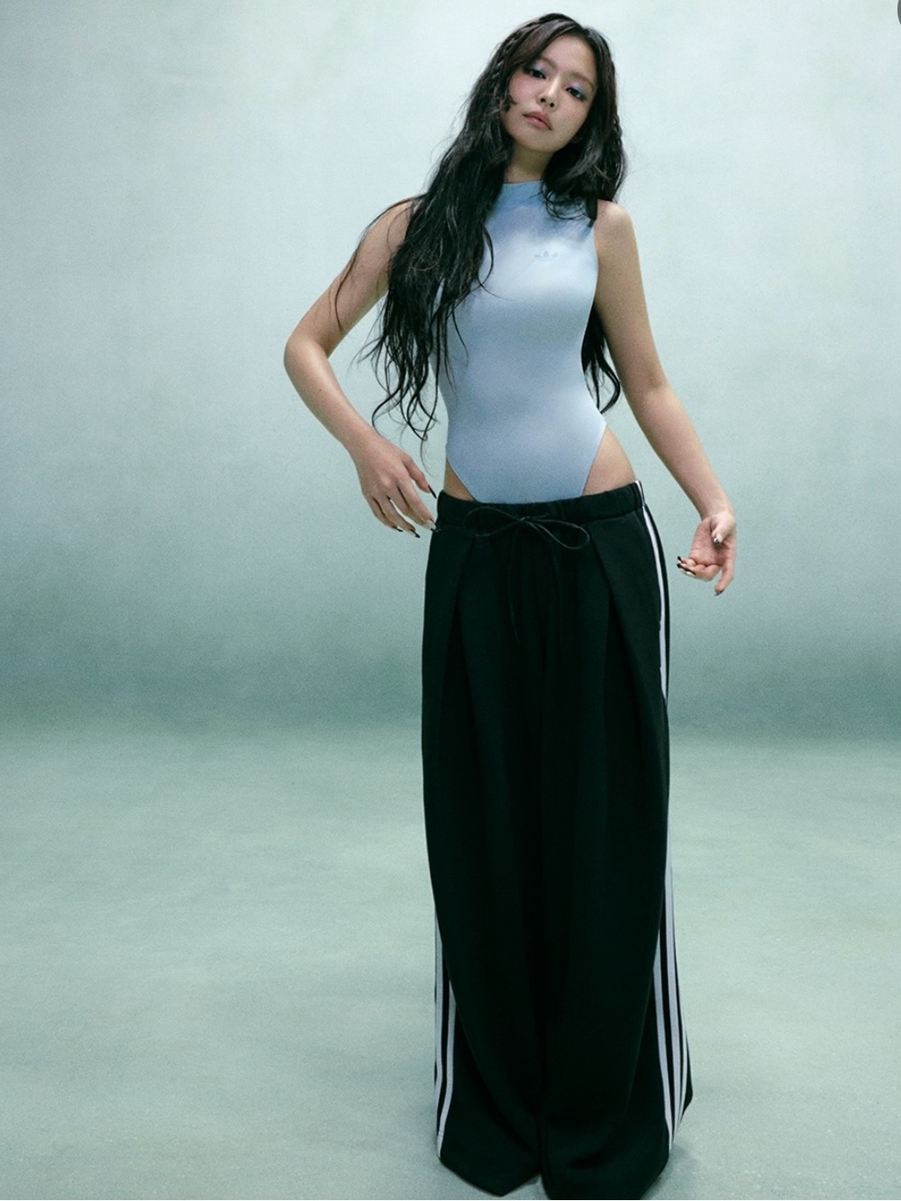 ADIDAS ORIGINALS BY JENNIE PLEATED TRACK PANTS small Black Adidas Jennie Pants